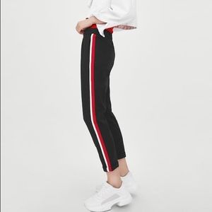 Zara Sporty Pants with Red Stripe